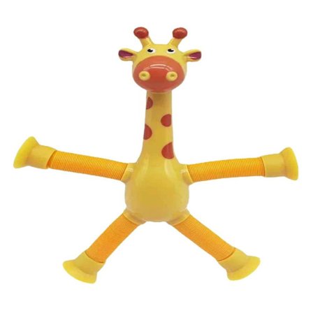 Giraffe Pop Rør Dyre Suger Legetøj GUL