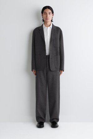 COS Men's Camicia Sartoriale In Cotone in Bianco