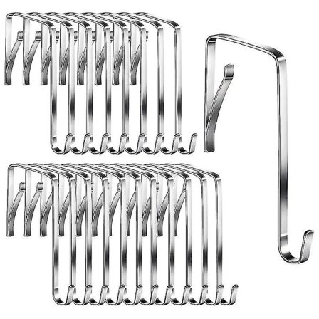 Säädettävä koukku oveen, ovenripustin, riippuvat ovenkoukut, metallikoukku oven päällä, kaapin ovi