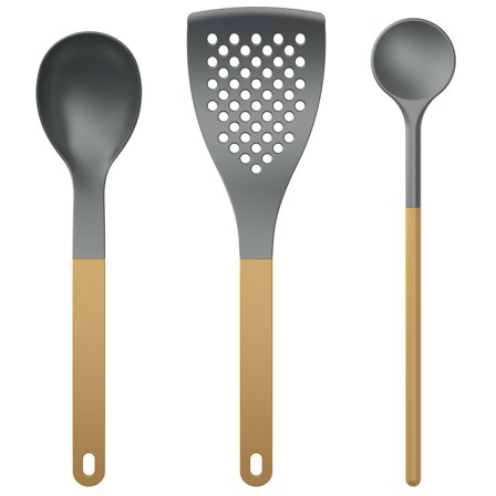 Rosti 1 Optima kjøkkenredskapssett 3 deler, curry' - 'Gul