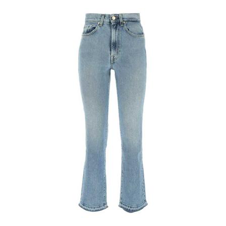7 For All Mankind, Flared Jeans Blauw, Dames, Maat:W24