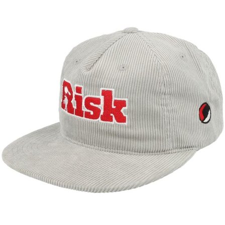 Risk - Grå snapback Keps - Risk Cord Grey 5-panel Snapback @ Hatstore