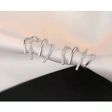 Shang personlighed temperament fire kloer zirkonia øreringe kobber mikro sæt zirkonia øreringe fire kloer øreringe 925 sølv stift sølv