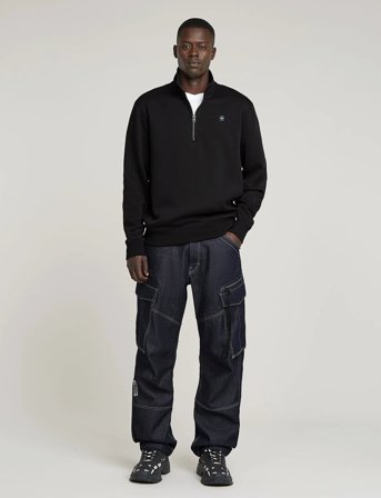 G-Star Premium Core Half Zip R Sw L\S - Black - L