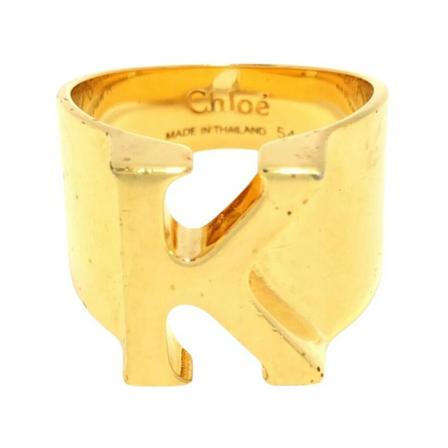Chloé Pre-owned Rings gul, Dam Vintage Smycken, Dam, Storlek: ONE SIZE