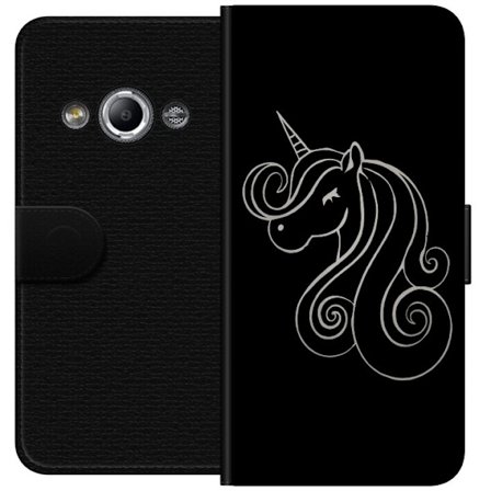 Kompatibel Tegnebogsetui til Samsung Galaxy Xcover 3 Enhjørning i minimalistisk linjetegning