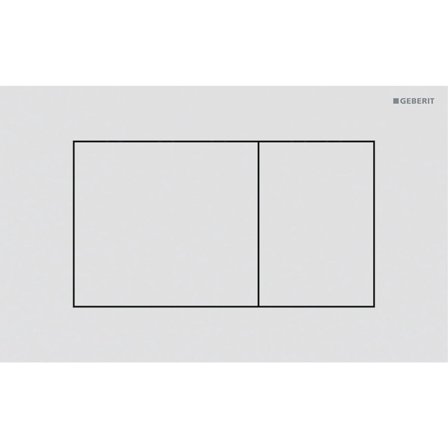 Geberit Sigma 40 115.629.JT.1 Spyleplate Matt hvit, Baderom