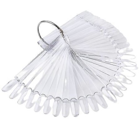 Display tips display för nagellacksprover 50 tips Trans Transparent