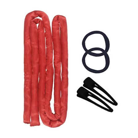 Värmelös Locktång Stång Lock Hår Kit TEGELRÖD