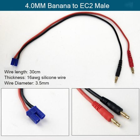 Imax B6 Charge Line Laddningskontakt 4.0 TILL EC2 4.0 TILL EC2