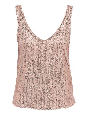 Onlbellie S/L Sequins Top Cs Jrs Pink ONLY