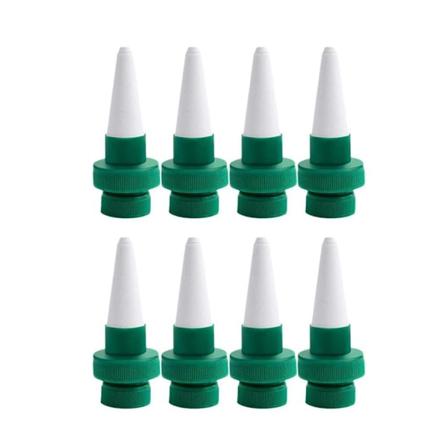 8 stk. ferieplantevanner, keramiske selvvannende kjegler, automatisk blomster- og dryppvanningssystem