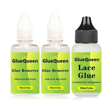 3 bitar 38ml 1,3oz Peruk Lim Vattentät Hår Ersättning Klister Svettsäker Och 30ml 1oz Lim Remover