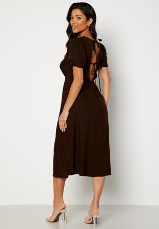 Bubbleroom Care Linnea Dress Dark brown Klær
