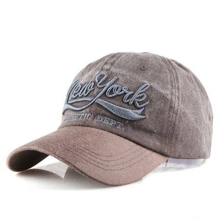 Broderi Baseball Caps Distressed Faded Casquette KAFFE