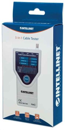 INTELLINET Cable tester 5-in-1 RJ11 / RJ45 / FireWire 1394 / USB / BNC