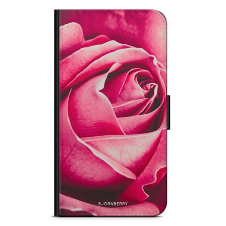 Bjornberry Plånboksfodral iPhone 12 - Röd Ros