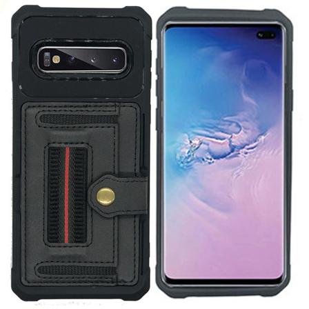 Samsung Galaxy S10 Plus - kansi ja korttilokero Svart