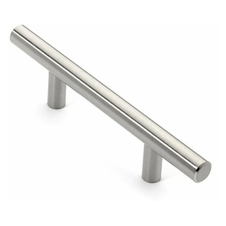 2 stk. rustfrit stål børstet nikkel lang køkken skab T bar håndtag