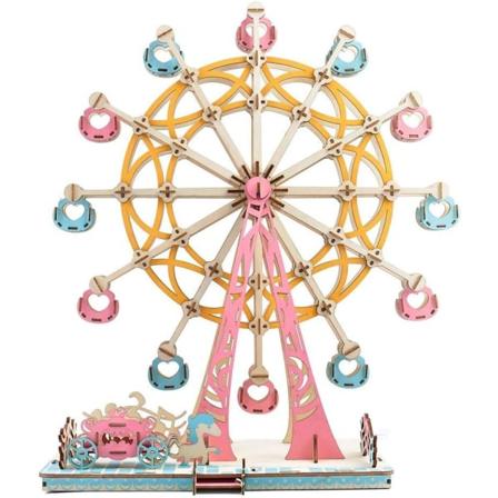 Galaxy 3D tredimensjonalt glad pariserhjul modell, DIY tegneserie puslespill pedagogisk leketøy