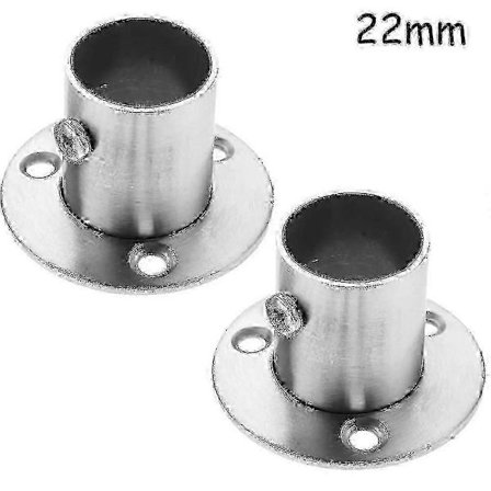 2 X Rostfritt Stål Rörfläns Uttag Stånghållare Fäste