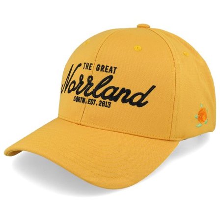 SQRTN - Gul adjustable Keps - Great Norrland 120 Mustard/Black Adjustable @ Hatstore