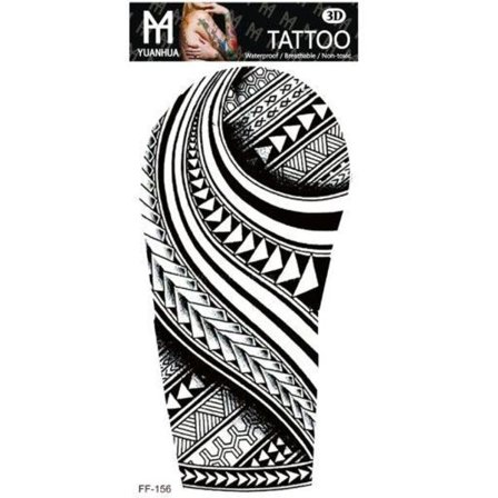 Väliaikainen tatuointi 19 x 9 cm - Erikoinen tatuointi