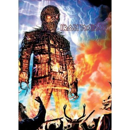 Iron Maiden Wicker Man Postcard One Size Blå/Orange/Multicolou