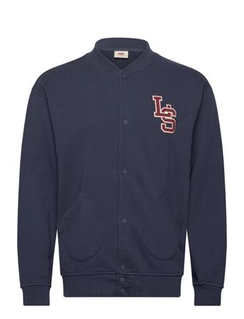 Bomber Cardigan Large Ls Monog Tops Knitwear Cardigans Blue LEVI ́S Men