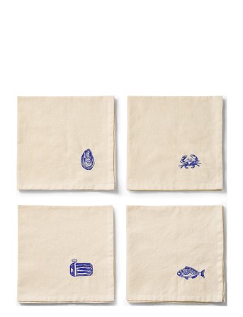 Napkins 4-Pack Charms Beige Midnatt