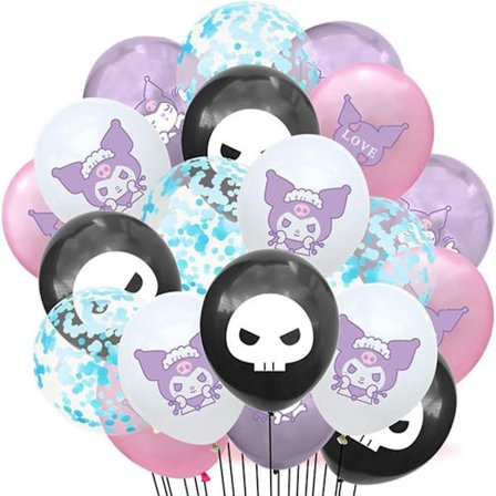 20 stk. Kawaii Anime Ballonger 12 Tommer For Kuro_mi Gratulerer Med Dagen Ballong Bursdagsfestutstyr For Daglig Bursdagsfest For Cosplay-Fans