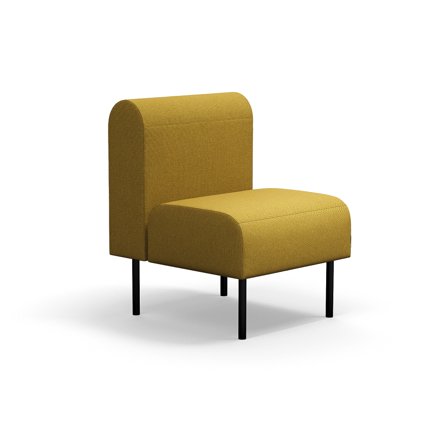 Modulsofa VARIETY, 1-Sitzer, Stoff Blues CSII, gold