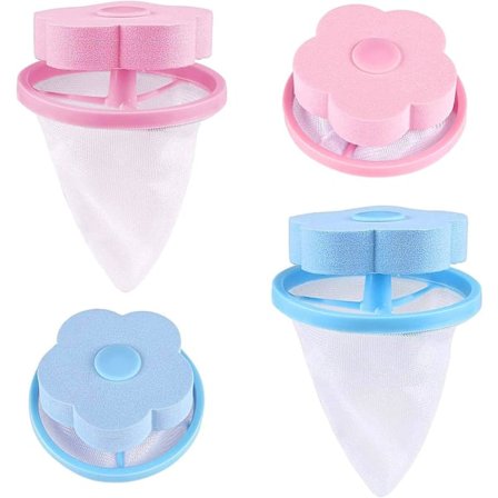 *Fnugfjerner til vaskemaskine, hårfjerner, linnednetpose til husholdningslinned, 4 blandede farver*