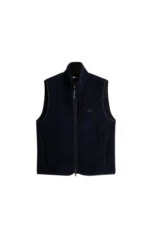 J.Lindeberg - Duncan Wool Fleece Vest - Blue - Mann - L