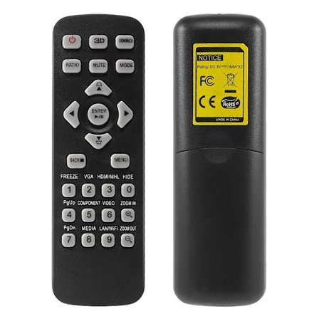 Ny fjernkontroll T-2501 Bruk for Acer projektorer 3D X1123H X118 X118AH X118H X1223H X128H X1323WH X138WH X168H Kontroller (LGL)