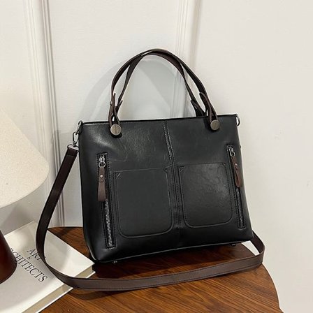 2025 Ny europæisk og amerikansk mode skuldertaske dame stor kapacitet retro dame tote taske simpel crossbody taske