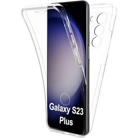 Coque til Samsung Galaxy S23 PLUS - Housse Etui 360 Integreret Transparent 2 Dele Foran Bagpå Emboitable Phonillico