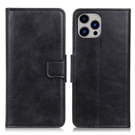 Iphone 14 Plus Crazy Horse Texture Fodral - Svart Black