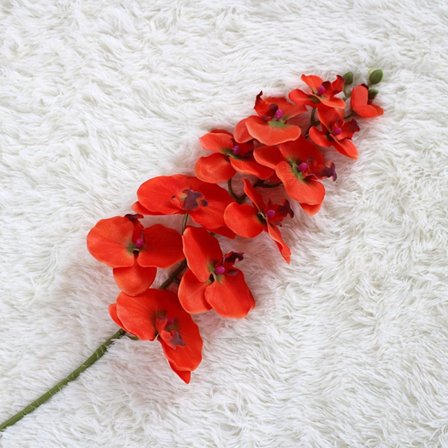 Sommerfugl Orkide Kunstig Blomst ORANSJE