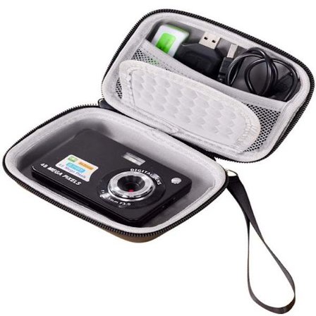 Digitalkameratasker og rejsetilbehør til børn, sort