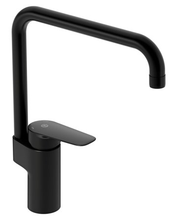 Gustavsberg Atlantic GB4120505853 Kjøkkenbatteri uten maskinavstenging, mattsvart, Baderom