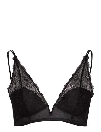 Lght Lined Bralette Lingerie Bras & Tops Soft Bras Triangle Bras Musta Calvin Klein