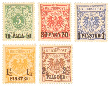 Tysk post i Tyrkiet - MICHEL 6-10 med certifikat - Postfrisk