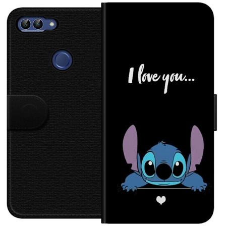 Huawei P smart Lommeboketui Stitch Jeg Elsker Deg