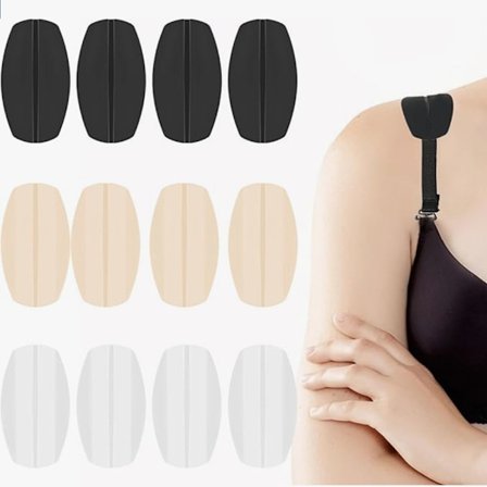 6 Par Bra Strap Gel Pads Silikon Bra Strap Puder Bra Strap Holdere til Glidning Lettelse Skulder Ubehag Slip Skulder Puder Skulder Beskyttere
