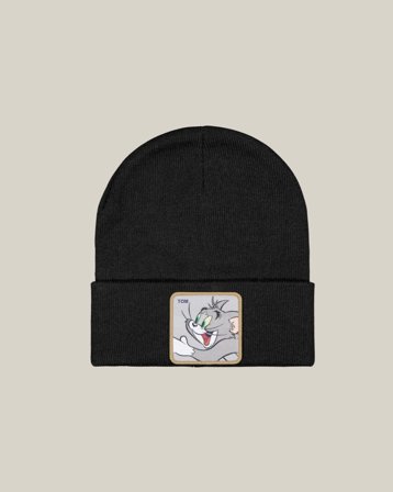Capslab Tom & Jerry Tom Black Beanie Capslab Svart Hatter Gutt - Kids Brand Store