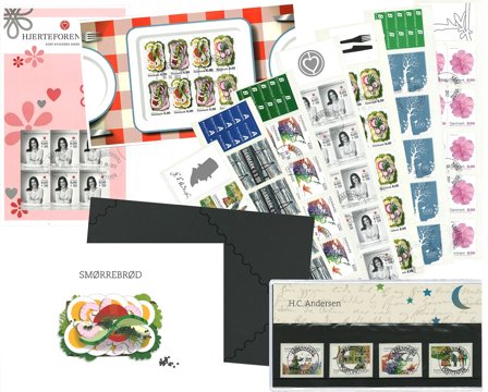 Danmark 2012 - 11 Stemplede produkter - Frimærkesamling