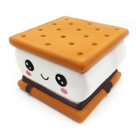 Stressavlastende leker, myke sakte stigende gigantiske mat-squishies for barn og voksne hjemme og på kontoret.