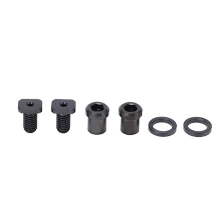 RISK 6stk/boks Mountain Bike Titanlegering Bolt Kit for Shimano Sykkel Oppgraderingsdeler Svart (6stk/boks)