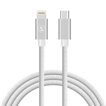 SiGN USB-C till Lightning Kabel 2.1A, 2m - Vit